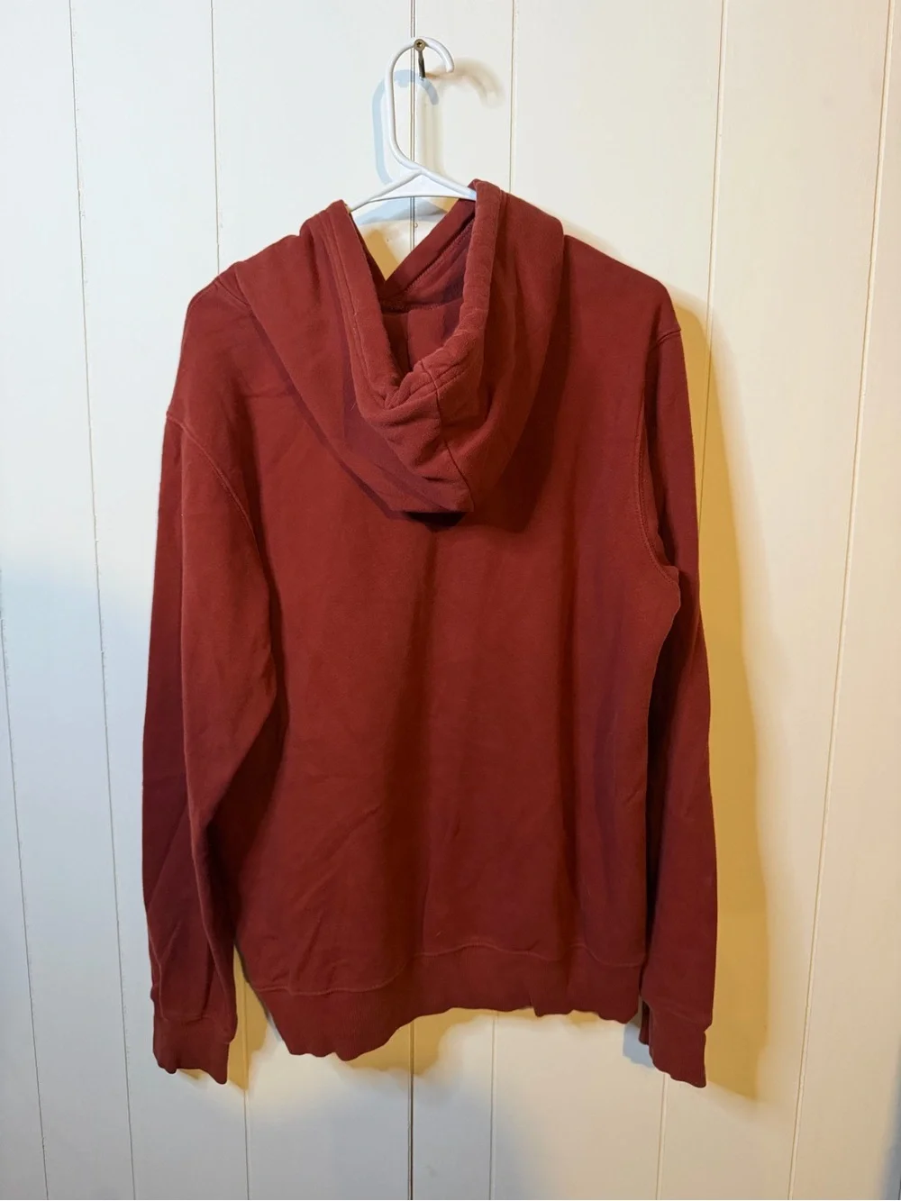 The North Face Men's Maroon Crewneck Logo Hoodie
